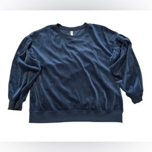 Target Women's Deep Blue Velour Sweatshirt